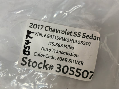 2017 Chevy SS Sedan Blind Spot Alert Radar Module OEM