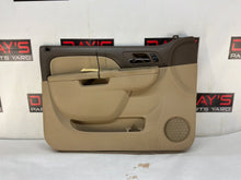 2012 Chevy Avalanche LH Driver Front Interior Door Panel Cashmere OEM