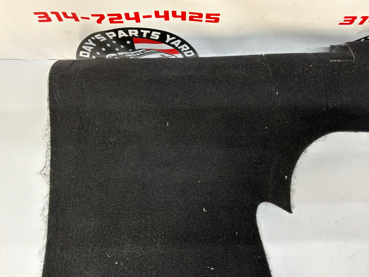 2002 Chevy C5 Corvette Convertible Rear Seat Back Inner Riser Carpet Black OEM