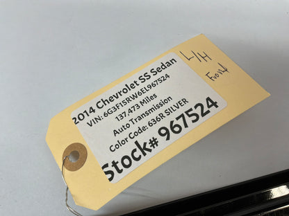 2014 Chevy SS Sedan LH Driver Front Black Pillar Post Door Cover OEM