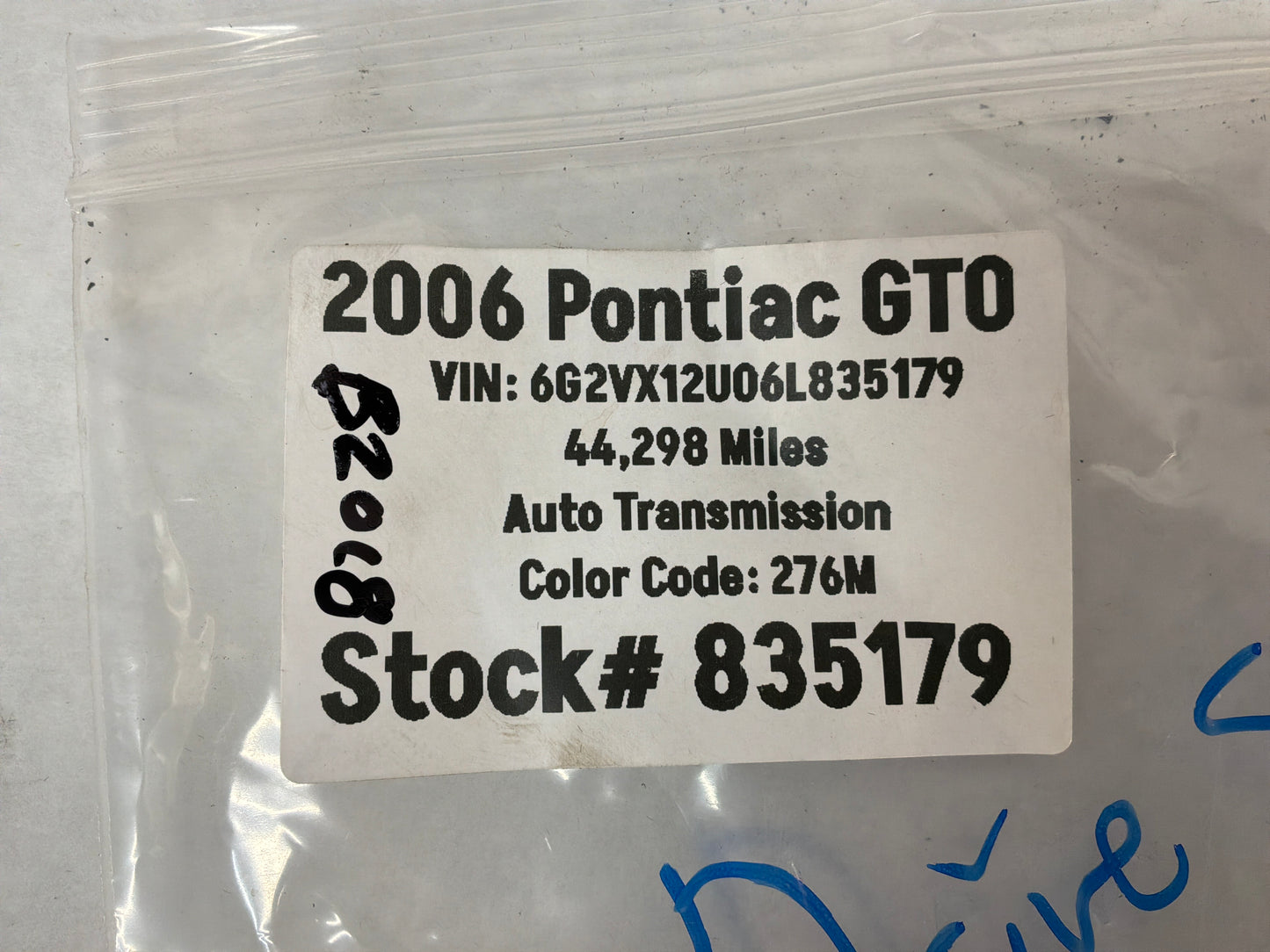 2006 Pontiac GTO Driveshaft Drive Shaft Propeller Hardware Nuts Bolts OEM