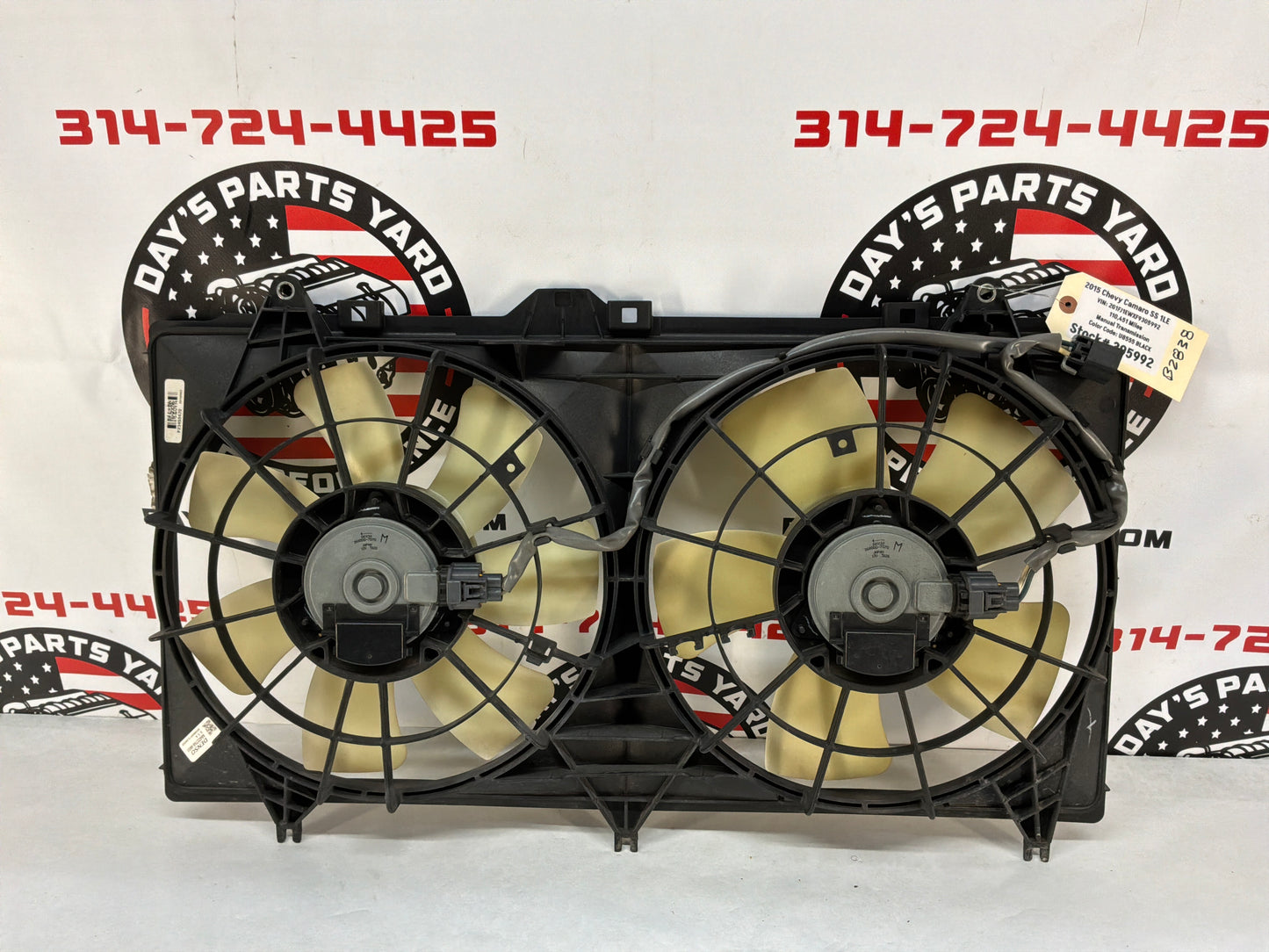 2015 Chevy Camaro SS 1LE Dual Radiator Cooling Fans Assembly OEM