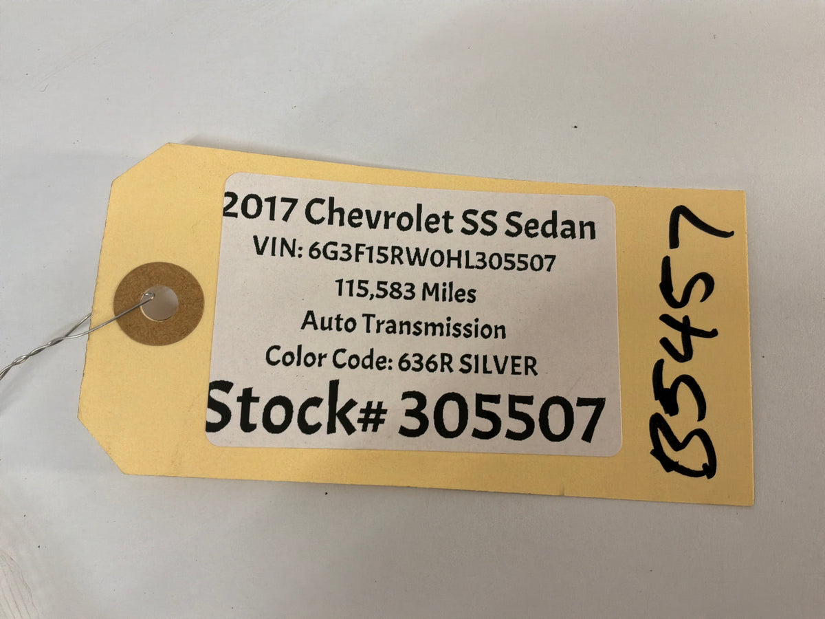 2017 Chevy SS Sedan Rear Suspension Cradle Sub Frame Bolts Hardware OEM
