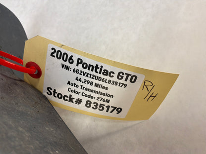 2006 Pontiac GTO RH Passenger Rocker Molding Side Skirt Panel Trim OEM