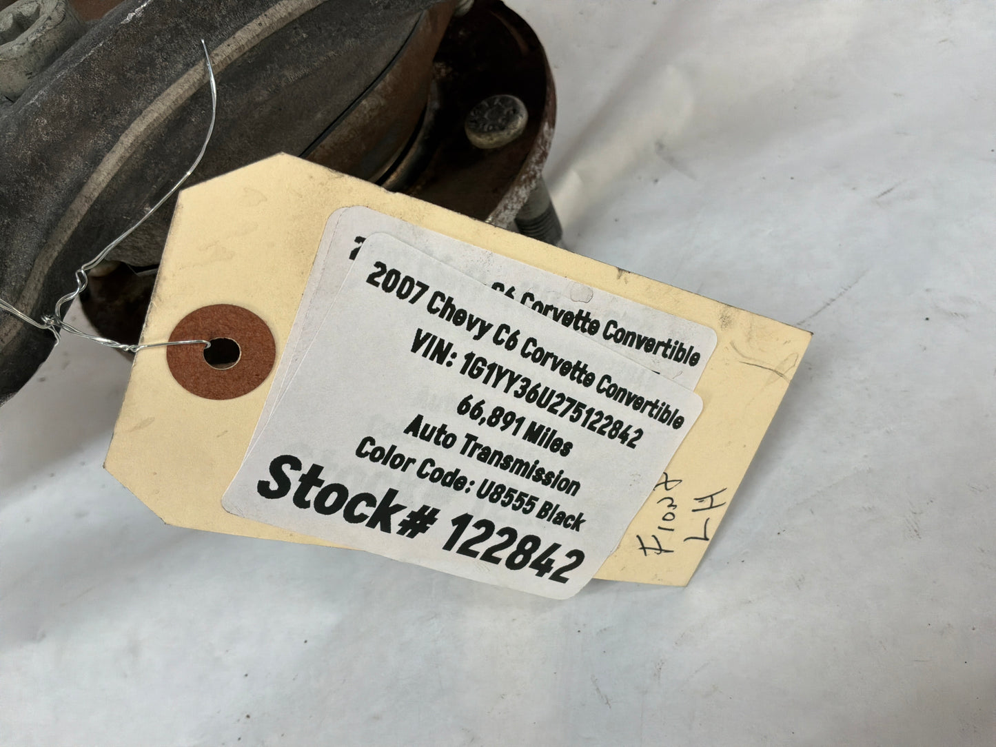 2007 C6 Corvette Convertible LH Driver Front Suspension Spindle Knuckle Hub OEM