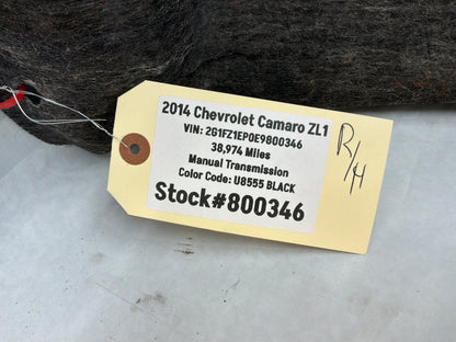 2014 Chevy Camaro ZL1 RH Passenger Interior Quarter Panel Trunk Cargo Carpet Liner OEM