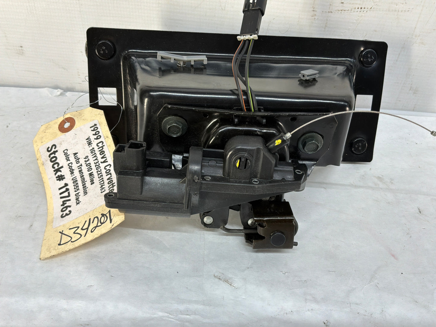 1999 Chevy C5 Corvette Rear Trunk Latch Assembly OEM - Day's Parts Yard
