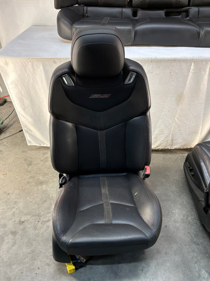 2015 Chevrolet SS Sedan Front and Rear Black Leather Seats OEM