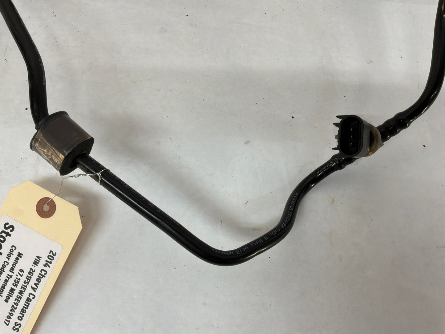 2014 Chevy SS Sedan Fuel Tank Pump Feed Hose Line Pipe Tube OEM