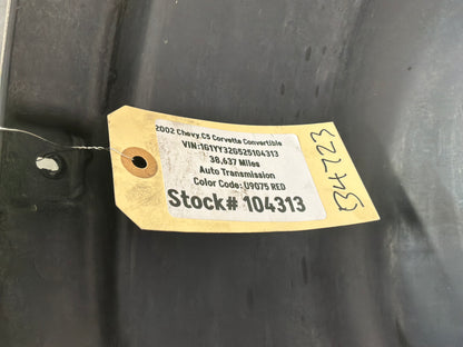 2002 Chevy Corvette Convertible LH Driver Rear Wheel Fender Liner OEM