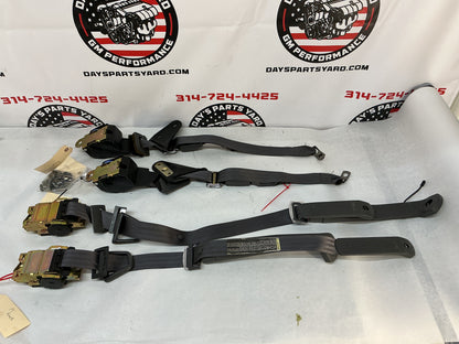 1999 Pontiac Firebird Trans Am Formula WS6 Front & Rear Seat Belt Seatbelt Buckle Retractors OEM