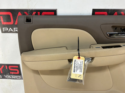 2012 Chevy Avalanche LH Driver Rear Door Panel Cashmere OEM