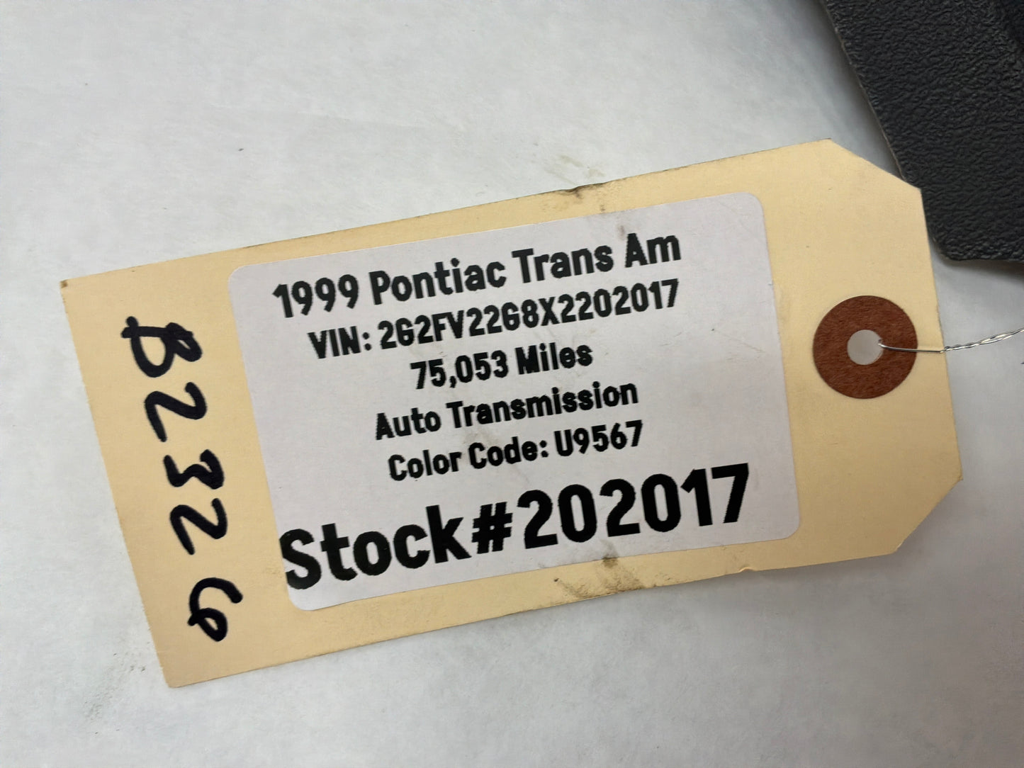 1999 Pontiac Trans Am WS6 LH Driver Rear Hatch Cargo Trunk Side Panel Trim Ebony OEM