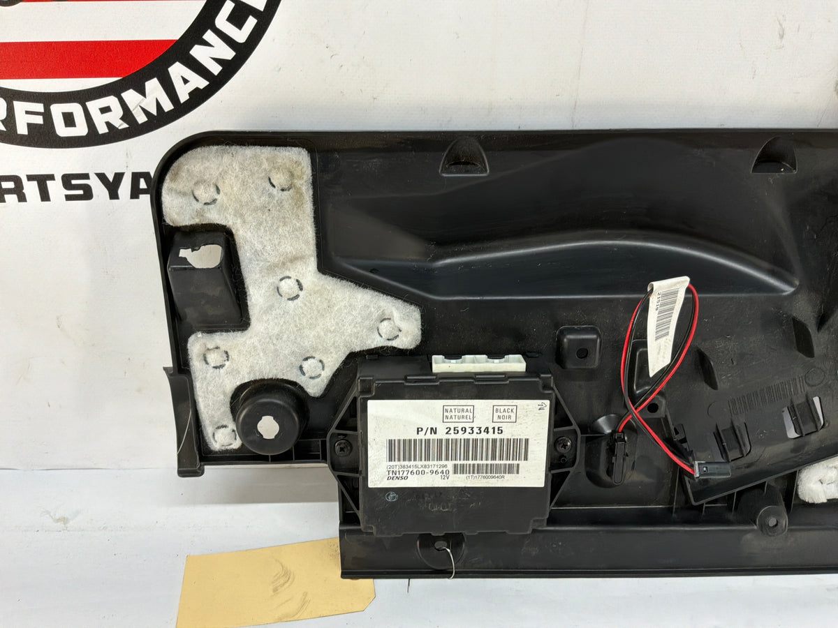 2009 Cadillac CTS-V  Climate Control Heater AC Module w/ Lower Dash Panel OEM