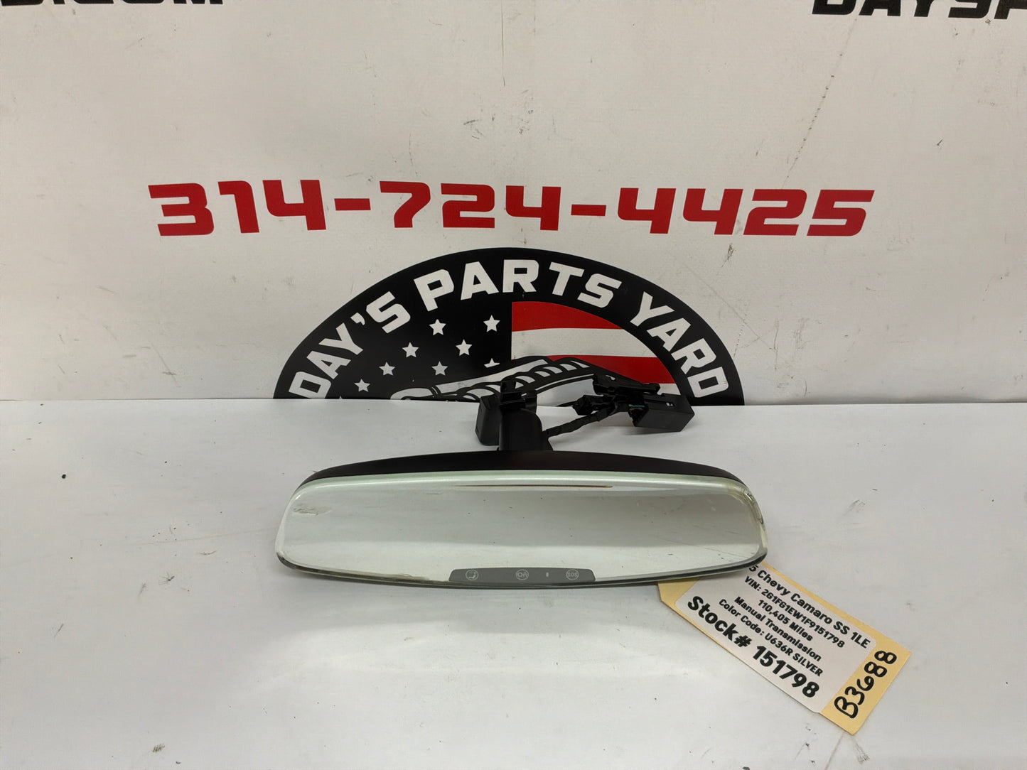 2015 Chevy Camaro SS 1LE Rearview Rear View Mirror OEM