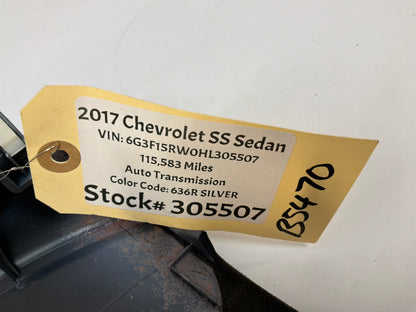2017 Chevy SS Sedan RH Passenger Black Suede Dash Trim Panel Insert OEM