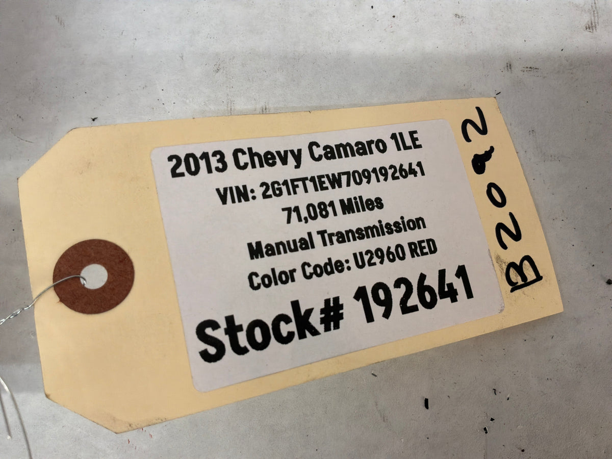 2013 Chevy Camaro 1LE Spare Tire Battery Hold Down Nut Bracket OEM