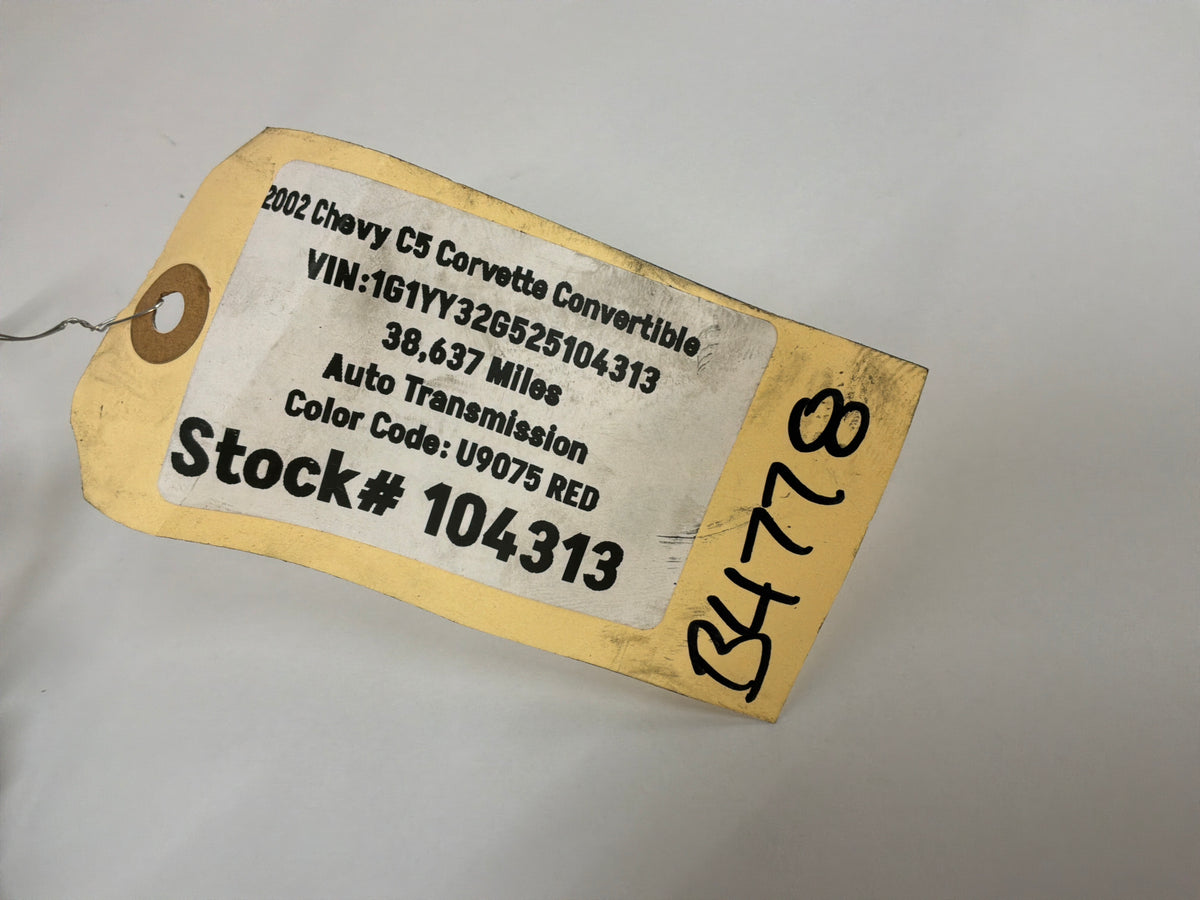 ?????2002 Chevy Corvette Convertible Fuel tank wire