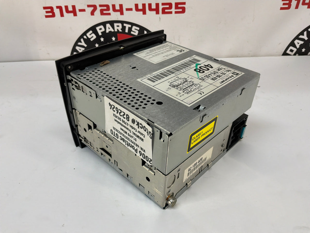 2006 Pontiac GTO Blaupunkt Radio Stereo 6 Disk CD Changer OEM