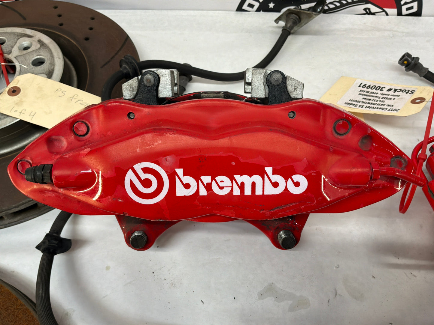 2017 Chevy SS Sedan Fronts and Rears Brembo Brake Calipers w/ Rotors OEM