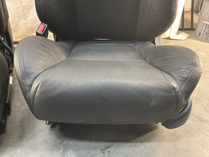 2006 Pontiac GTO Black Leather Front and Rear Seats Set OEM
