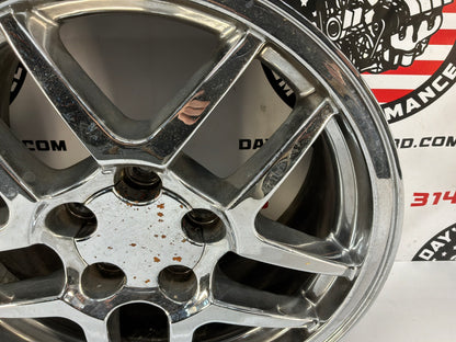 2002 Chevy C5 Corvette Convertible Z06 Replica Triple Chrome Front Wheel Rim 17x8.5