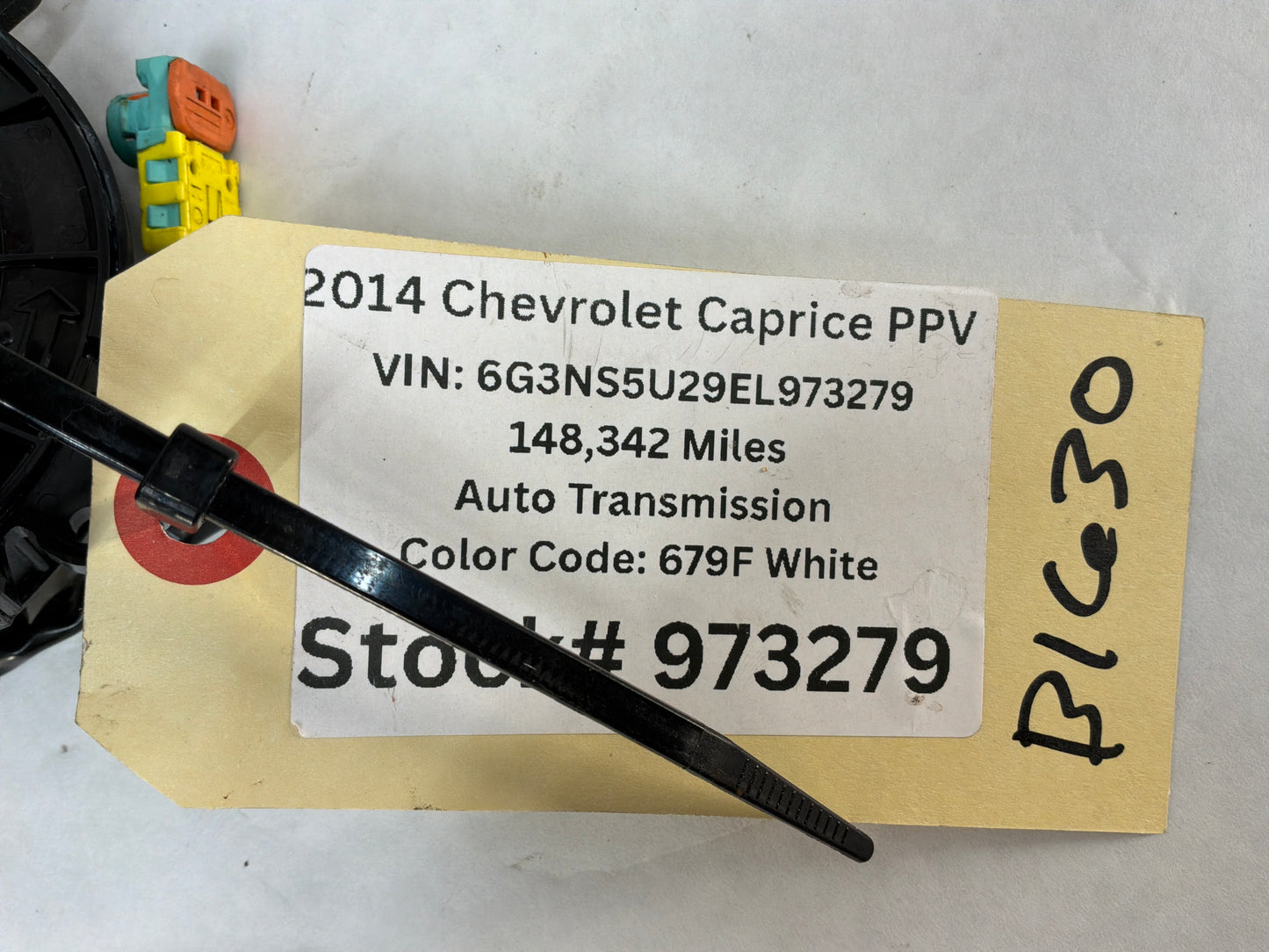 2014 Chevy Caprice PPV Steering Wheel Clock Spring OEM