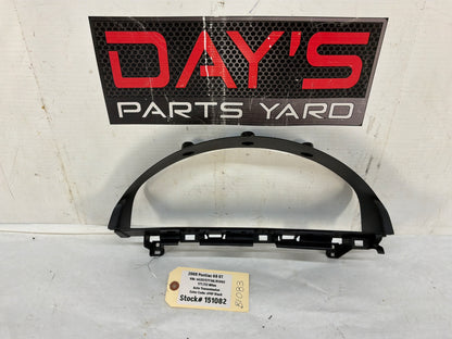 2008 Pontiac G8 GT Speedometer Gauge Cluster Bezel Trim Panel Plate OEM