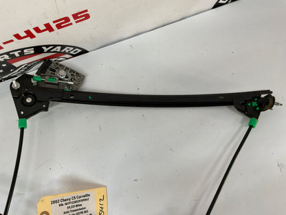 2002 Chevy C5 Corvette LH Driver Front Window Regulator w/ Motor OEM