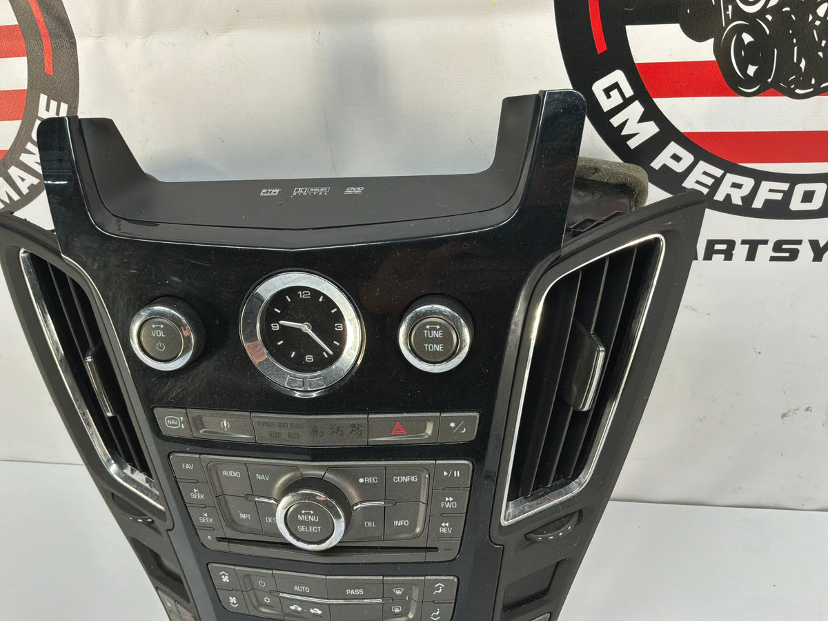 2009 Cadillac CTS-V Radio CD Navigation Climate Control Dash Panel Unit HVAC OEM