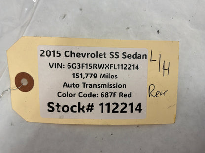 2015 Chevy SS Sedan Rear LH Driver Interior Door Handle OEM
