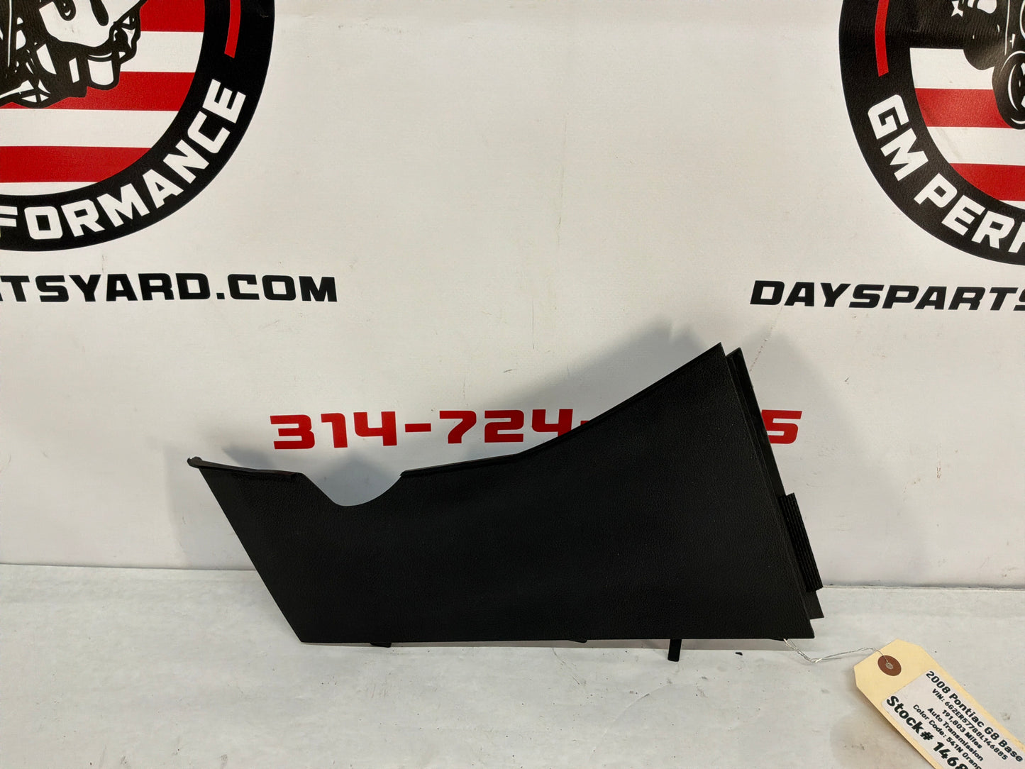 2008 Pontiac G8 Base LH Driver Dash Console Trim OEM