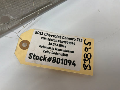 2013 Chevy Camaro ZL Transmission Tunnel Exhaust Heat Shield OEM
