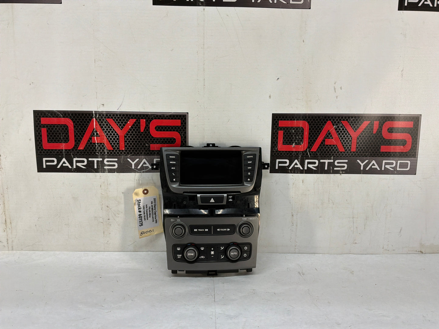 2012 Chevy Caprice PPV Radio Stereo HVAC Temperature Control Panel Unit OEM - Day's Parts Yard