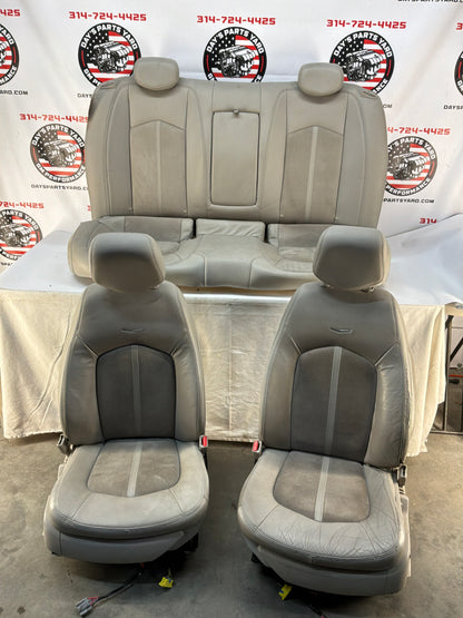 2009 Cadillac CTS-V Seats Fronts and Rears Leather and Suede OEM Titanium