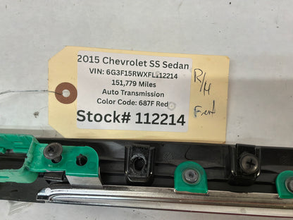2015 Chevy SS Sedan RH Passenger Front Interior Door Panel Trim Applique