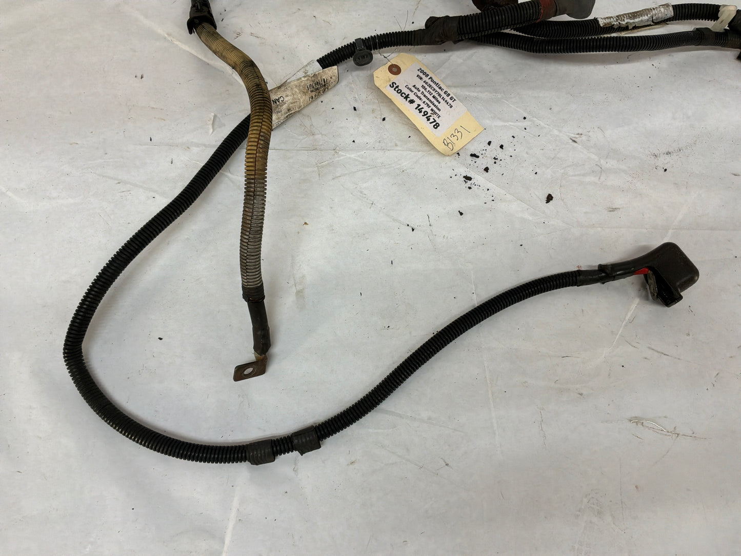 2009 Pontiac G8 GT Engine Battery Positive Cable Wire Wiring Harness OEM