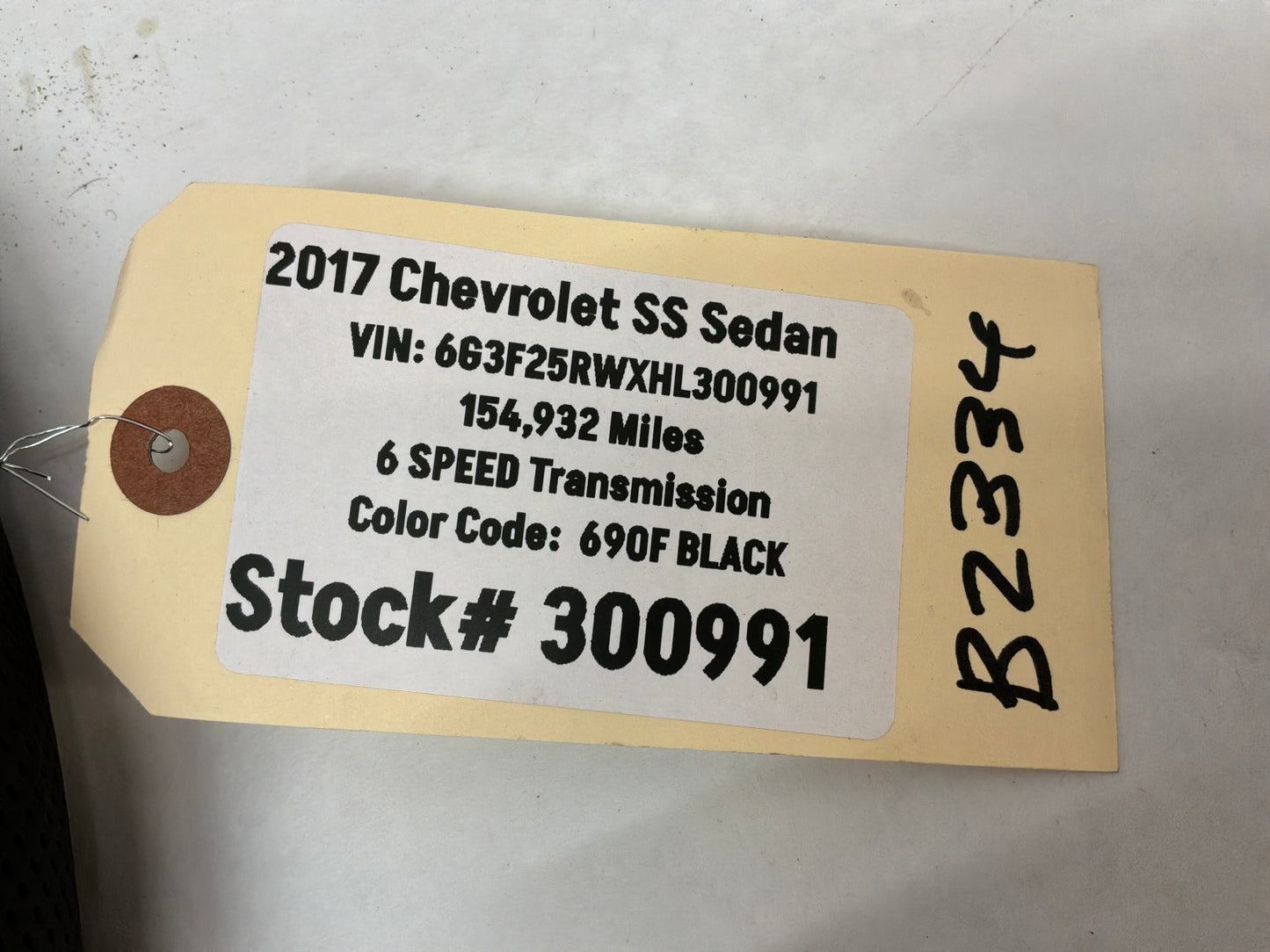 2017 Chevy SS Sedan Carbon Fiber Automatic Transmission Steering Wheel