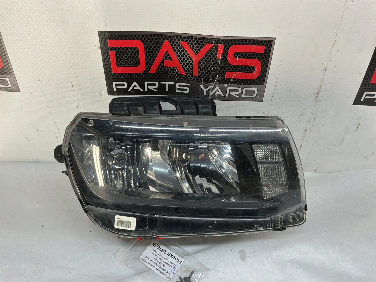 2015 Chevrolet Camaro SS 1LE RH Passenger Head Light Headlight HID OEM