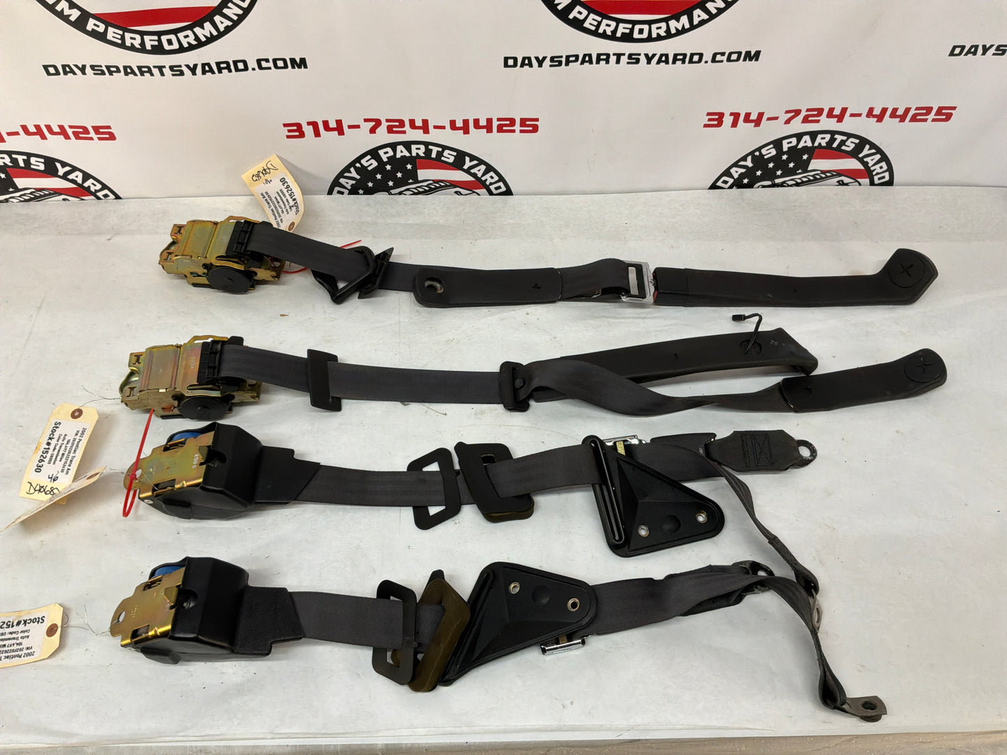 2002 Pontiac Trans Am WS6 Front & Rear Seat Belt Seatbelt Buckle Retractors OEM