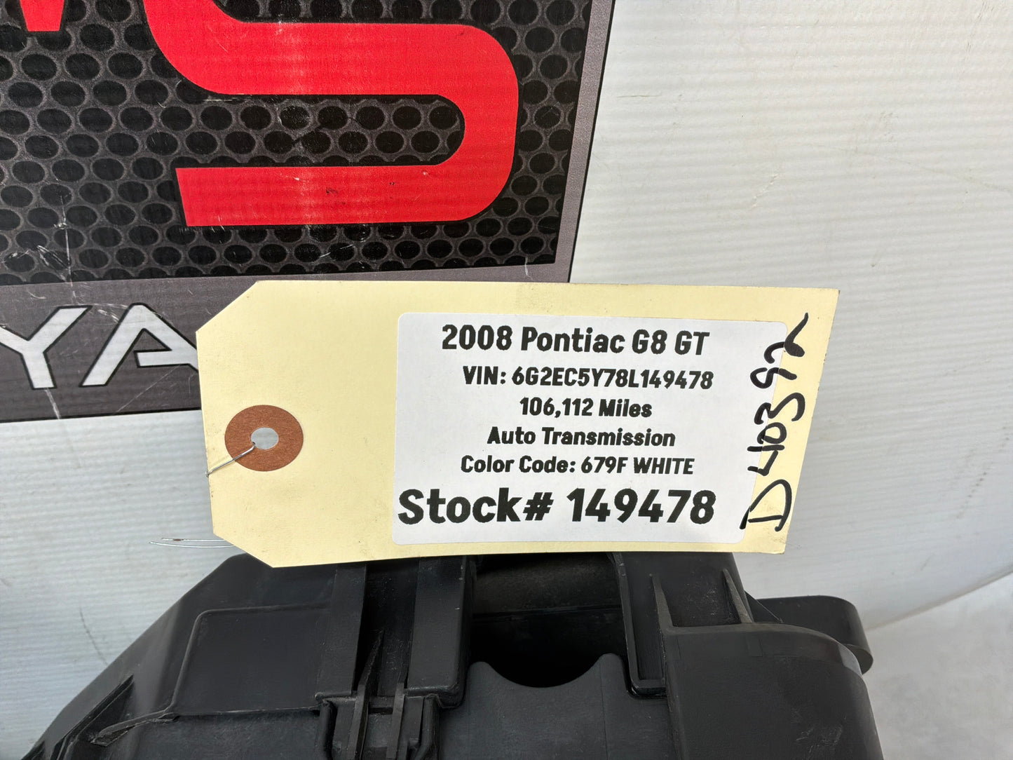 2008 Pontiac G8 Base Fuse Box w/ Lid Cover OEM