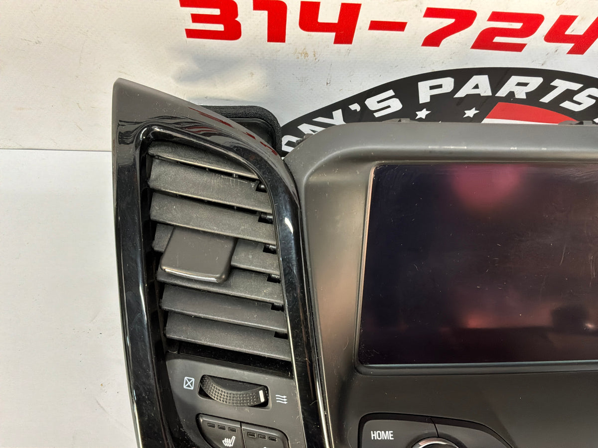 REPICTURE WITH THE RADIO B5487 2017 Chevy SS Sedan Navigation Display Radio CD Player Face Plate Screen Control Bezel Black Trim OEM - Day's Parts Yard