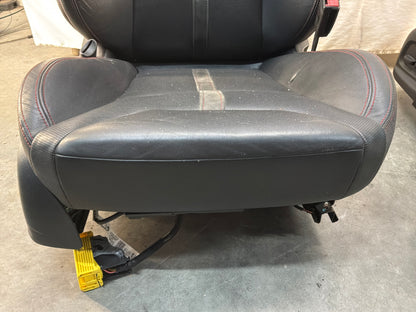 2015 Chevrolet SS Sedan Front and Rear Black Leather Seats OEM