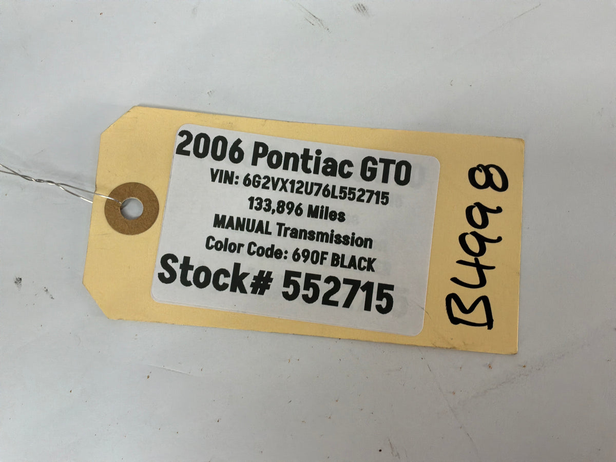 2006 Pontiac GTO Radio Mount Center Housing OEM