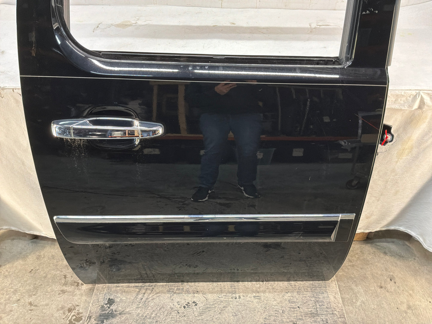 2013 GMC Sierra C1500 SLE RH Passenger Rear Exterior Door Black OEM - Day's Parts Yard