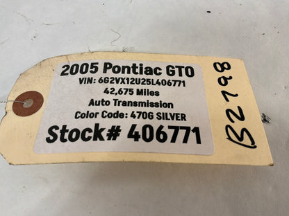 2005 Pontiac GTO Lower Steering Shaft Intermediate Shaft OEM