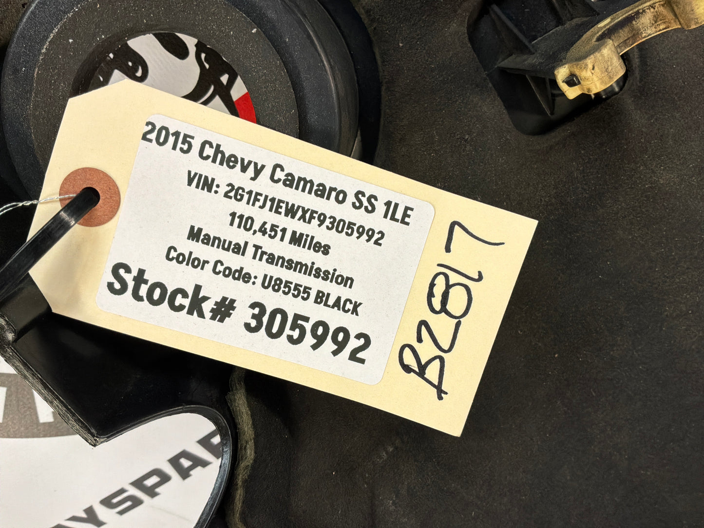 2015 Chevy Camaro SS 1LE Engine Motor Intake Manifold V8 Coil Cover OEM