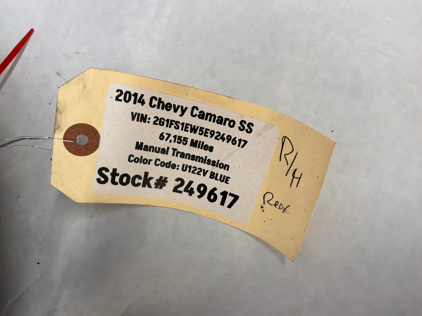 2014 Chevy Camaro SS RH Passenger Rear Spindle Knuckle Hub Wheel Bearing OEM
