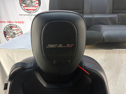 2013 Chevy Camaro ZL1 Seats Fronts & Rears Recaro Leather and Suede OEM