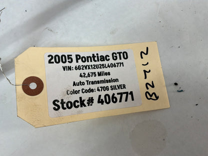 2005 Pontiac GTO AC A/C Air Conditioner Suction Line Hose Tube OEM